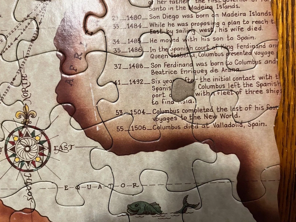 100-piece PUZZLE--THE VOYAGES of CHRISTOPHER COLUMBUS - Image 4 of 4