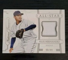 2015 National Treasures #4 Felix Hernandez /99