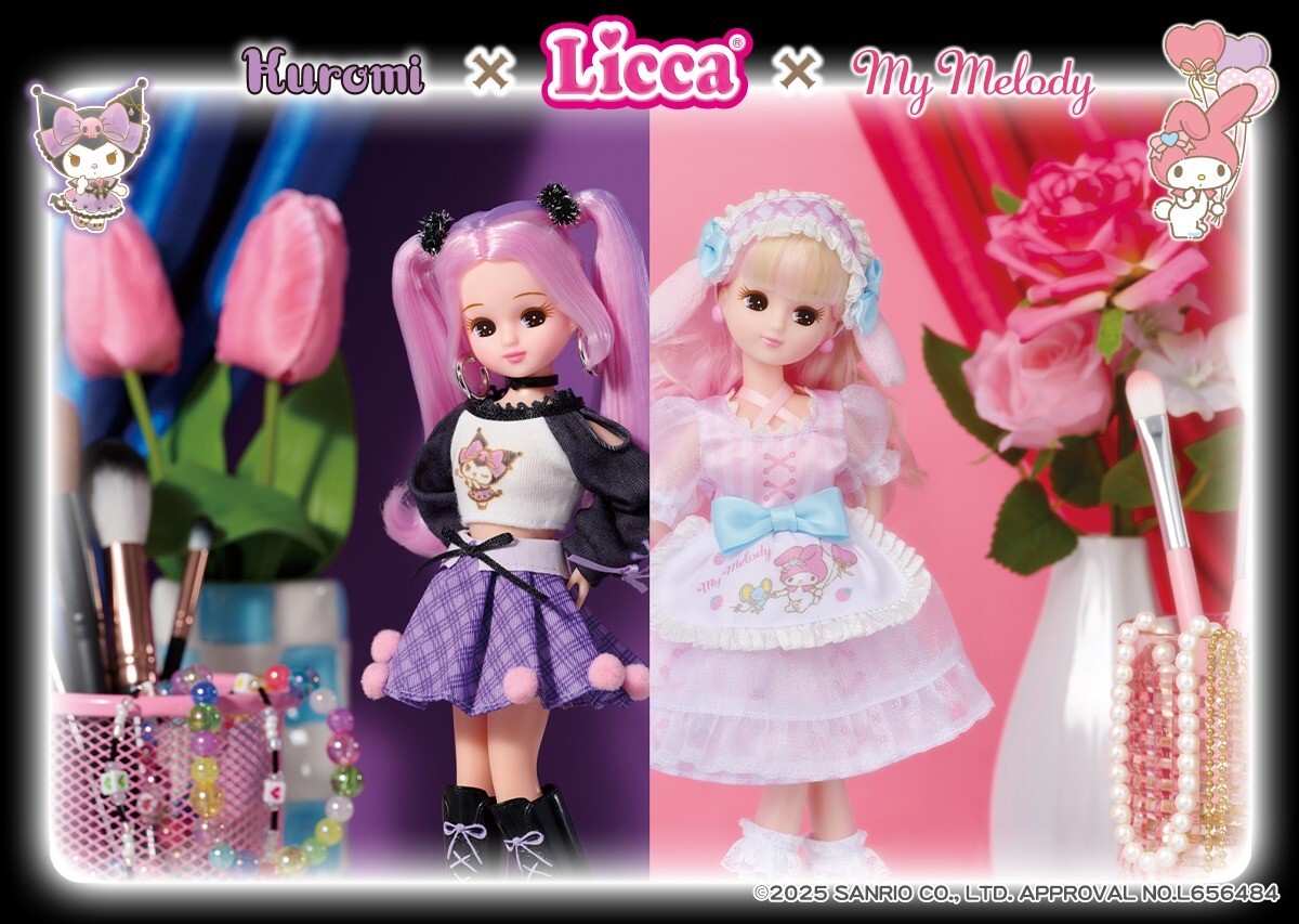 Takara tomy Licca chan Sanrio Lovely My Melody Cool Kuromi Doll