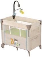 Hauck Dream N Care Travel Cot Bassinet In Bear Including Music Mobile Hauck Dream N Care Travel Cot Bassinet In Bear Including Music Mobile