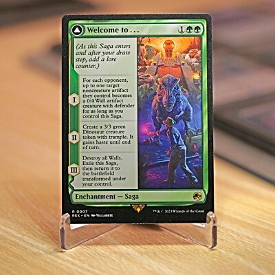 Welcome to . . . Jurassic Park R Foil #7 | REX Jurassic World Collection  MTG | eBay