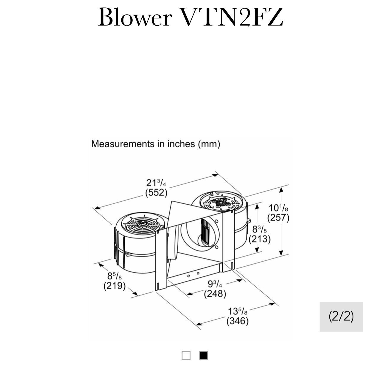 Thermador VTN2FZ Range Hood Accessories 825225964889 eBay