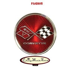 1975 - 76 Corvette Fuel Gas Door Emblem New