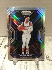 2020-21 Panini Prizm Tyrell Terry Silver Holo ROOKIE Refractor Mavericks RC C1
