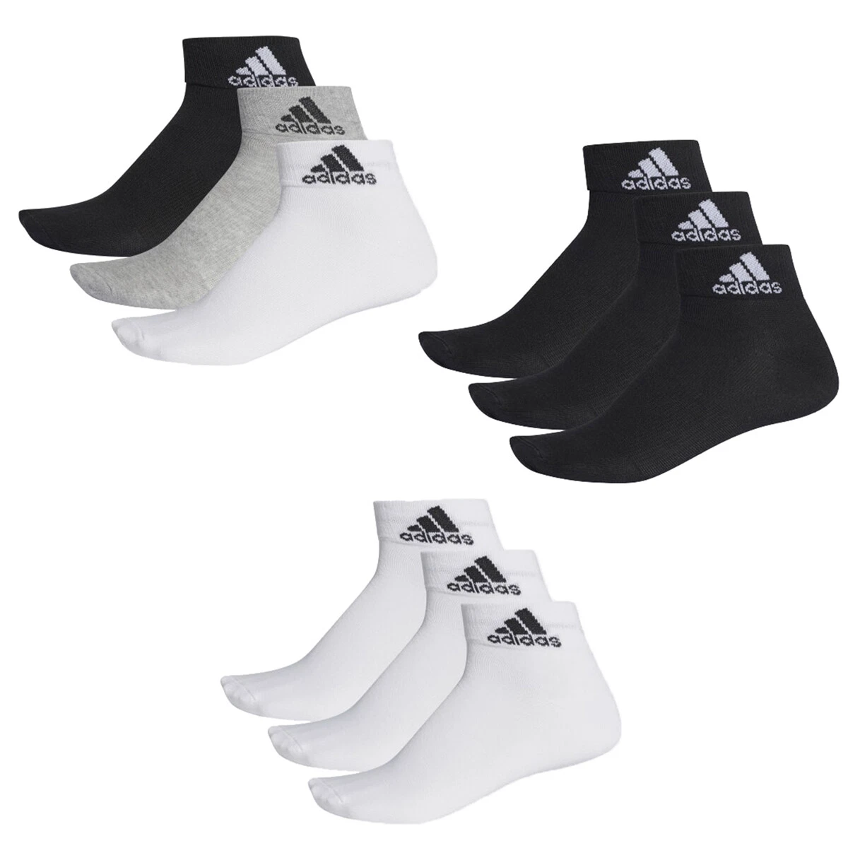 adidas Ankle / Quarter Socken Unisex Kurzsocke Knöchelsocke 3 Paar | eBay