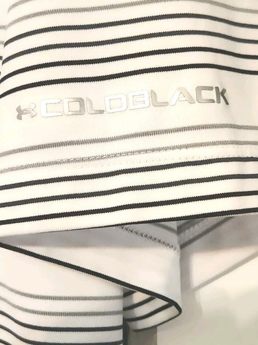 UnderArmour Coldblack Heat Gear Sz L Short Sleeve Men's Loose Henley Shirt - Picture 4 of 7