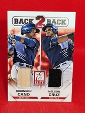 2015 Panini Elite Back 2 Back Jacks Relics Nelson Cruz Robinson Cano #8