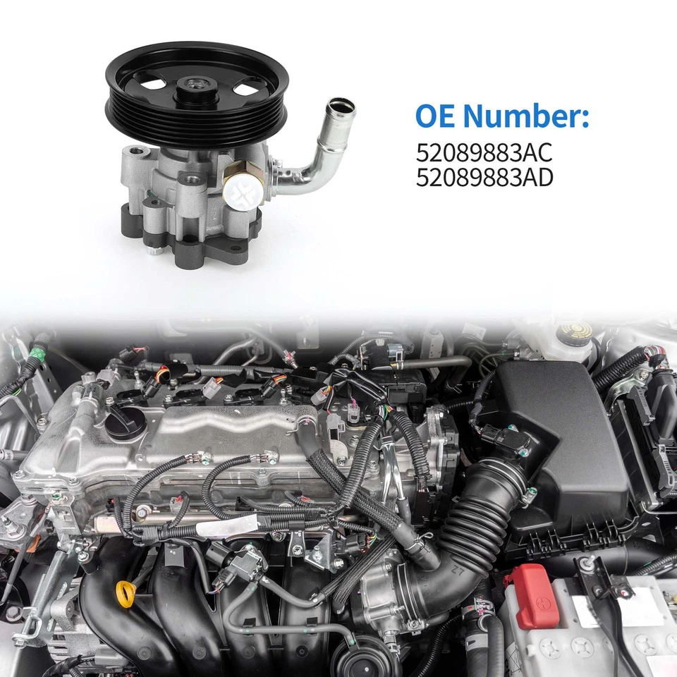 Pieza de 1 Bomba de Dirección Asistida Nº52089883AC apta para Jeep Grand Cherokee Foto 3 de 4