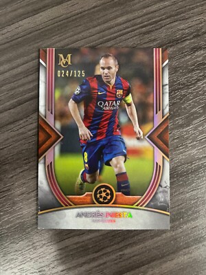 2022-2023 Topps UEFA Museum Collection #8 Andres Iniesta Barcelona 