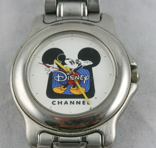 Vintage Collect Disney Channel Mickey Mouse Silver Tone Watch Needs Battery Y37 - Picture 2 of 10