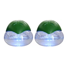 EcoGecko 2-Pack Green Leaf Air Revitalizer, Air Freshener, Aroma Oil Diffuser