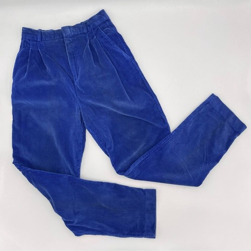 Vintage Nordstrom Cordhose Damen Slacks Retro Plissee High Rise Tapered