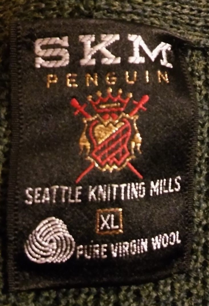 SKM Penguin Vintage Cardigan - 1960's Seattle Washington SKM Penguin Vintage Cardigan - 1960's Seattle Washington