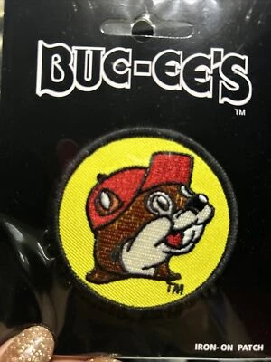 Buc-ee's Bucee’s Beaver Round Logo Embroidered Iron-on Patch | ships free Sealed