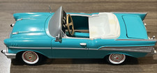 CHEVY 1957 BEL AIR '57 CHEVROLET BLUE CONVERTIBLE GEARBOX MINI PEDAL CAR