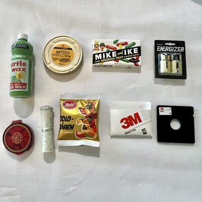 NEW Zuru Mini Brands Retro Toys Scotch 3M Turtle Wax Make Up Floppy Disc Haribo