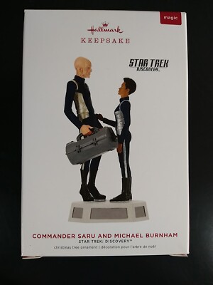 2019 Hallmark Ornament Star Trek Discovery Commander Saru & Michael Burnham