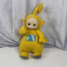 Vintage Teletubbies Plush Laa Laa Yellow 1998 VTG Doll Playskool 16" WORKS
