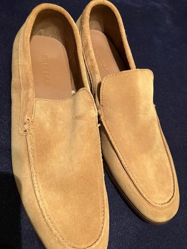 Express Dress Shoes Leather/ Suede Loafers Mens Size 12 Tan Suede New