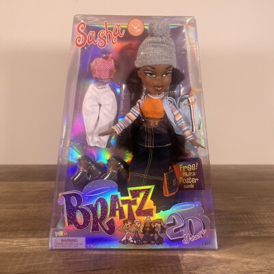 Bratz Dolls Sasha 20 yearz Fashion Doll 20th New In