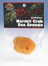 Sea Sponge For Hermit Crabs 0.75'' X 1'' X 0.25'' Yellow