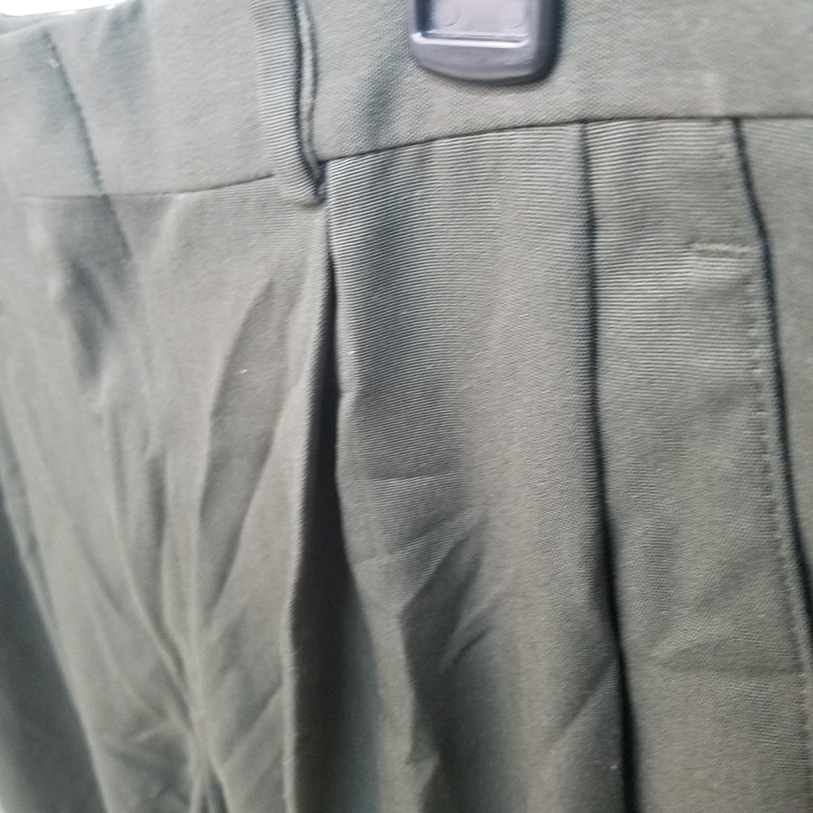 Slates Basic Mens Size 34x32 Gray Solid Dress Pan… - image 3