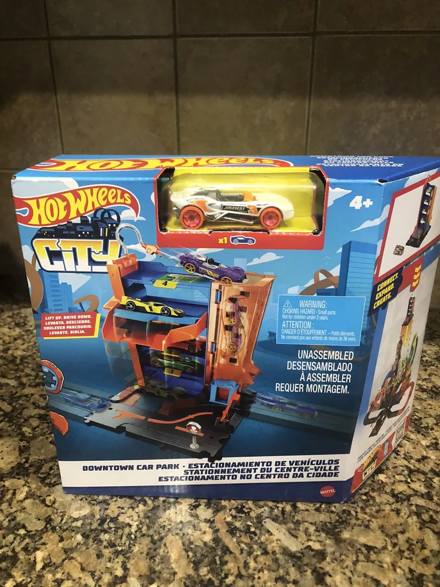 Hot Wheels City Downtown Car Park Playset