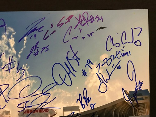 2015 KANSAS CITY CHIEFS Autographed Autograph Signed 11x14 Team Photo X18 KELCE - Picture 4 of 5