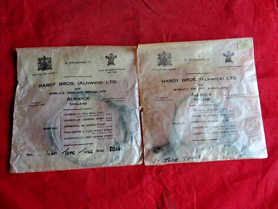 2X VINTAGE HARDY TOPE / BIG GAME WIRE TRACE MIT ORIGINALVERPACKUNGEN
