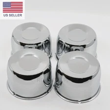 4 Short Push Through Center Cap For 4.25" Trailer Rims Center Bore 2.75" Tall