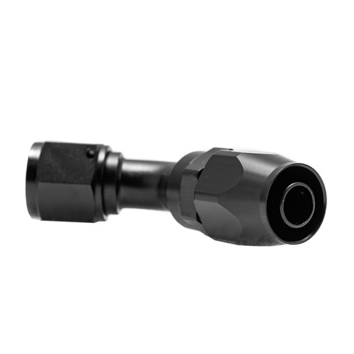 HFUK Black AN-10 10AN 45° Swivel Forged Hose End Fitting For PTFE/Brake/Fuel Lines