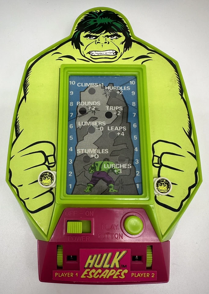 Bandai Handheld Electronics The Incredible Hulk Escapes Game #8031 Open Box - Image 2 of 4