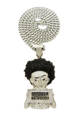 ICE BLING HUEY PENDANT WITH 6mm 24'' CUBAN CHAIN