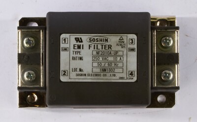 Soshin Single Phase EMI Filter NF2010A-UP 250VAC 10A | eBay