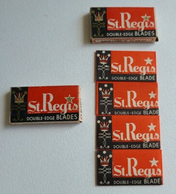 Vintage St Regis Double Edge Blades 2 Boxes (9 Blades) NOS