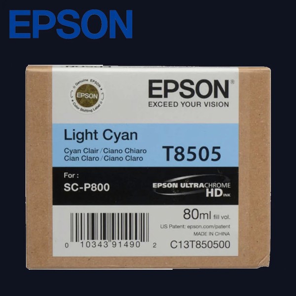 Epson T8505 Tinte FüR SC-P800 Light Cyan 80.0Ml-image