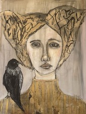 Original Mixed Media Outsider Art painting “How Beautiful This Life Is”