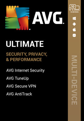 AVG Ultimate 2026 10 Device 3 Year for PC Mac Android iOS Same Day Email Code