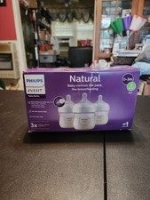 NIB Philips Avent Natural Baby Bottle O-3 M Slow Feed