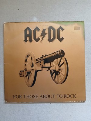 LP AC/DC ''for those about to rock'' von 1981, dt. Pressung, sehr guter Zustand
