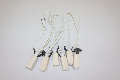 Department 56 Village Light Cord 6 Socket Light Cord Set Tested
