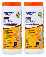 Equate Daily Fiber 100% Natural Psyllium Husk Fiber Supplement, Sugar-Free,10 oz