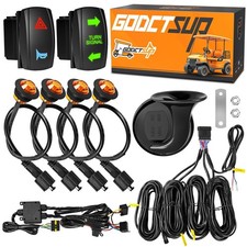 UTV Turn Signal Kit, Pre-Wired ATV Blinker Kit with Brighter LED Lights 110DB...