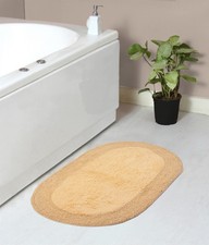 Home Weavers Double Ruffle Collection 100 Cotton Bathroom Rugs Set Washable Rug