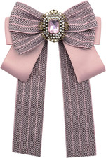 Womens Bow Tie Adjustable Rhinestone Bowtie for Women Ladies Girls Pre-tied Wome