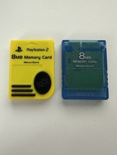 Lot of 2 PS2 8 MB Memory Cards Sony