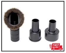 1-1/4 In. Natural Hair Dusting Brush Shop Vac Attachment with 1-7/8 In., 2-1/2 I