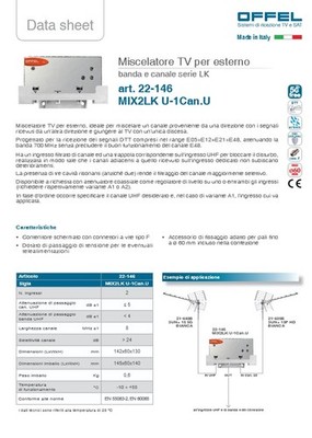 Offel 22-146 Mischbatterie MIX2LK U-1CAN.U