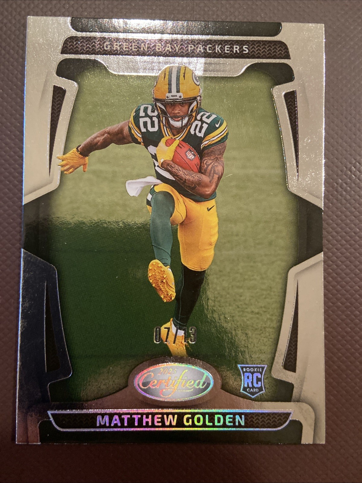 2025 Panini Certified Football - Matthew Golden Silver /13 #116 (RC) GB Packers