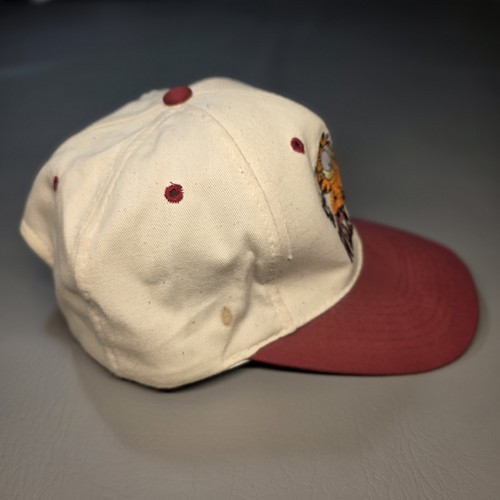 Cappello Garfield VINTAGE Live For Weekend Berretto SnapBack Marrone/Bianco Cartone Animato - Foto 5 di 12